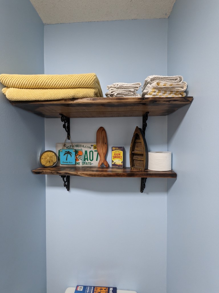 RAW-EDGE-SHELVES-ABOVE-TOILET REMODELING A BATHROOM (2)