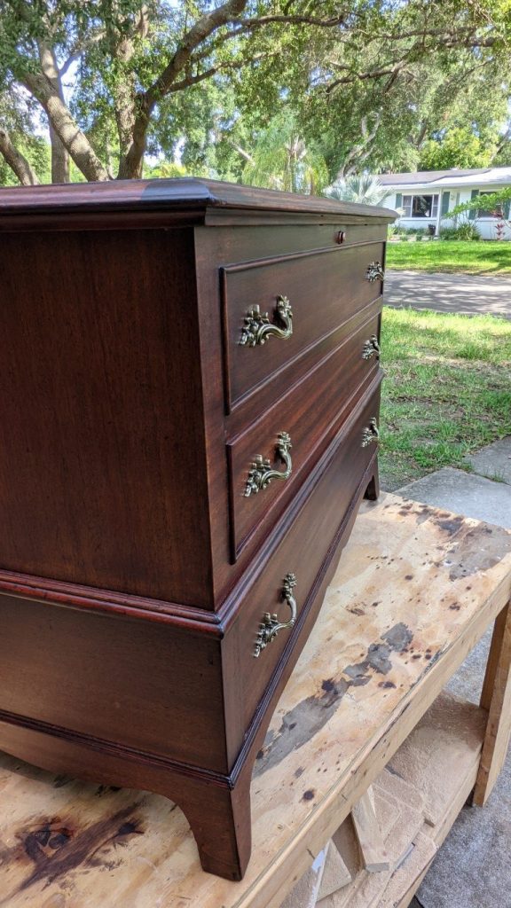 FINISHED-CHEST-FRONT-SIDE-VIEW-576x1024 CEDAR CHEST Repair and Refinish